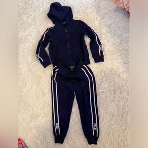 Ralph Lauren Jump Suit (5T) & Sneakers (Size10)
